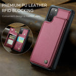 For Samsung Galaxy S20 4G / 5G Phone Case CASEME C22 Leather Back Cover with RFID Blocking Card Slots