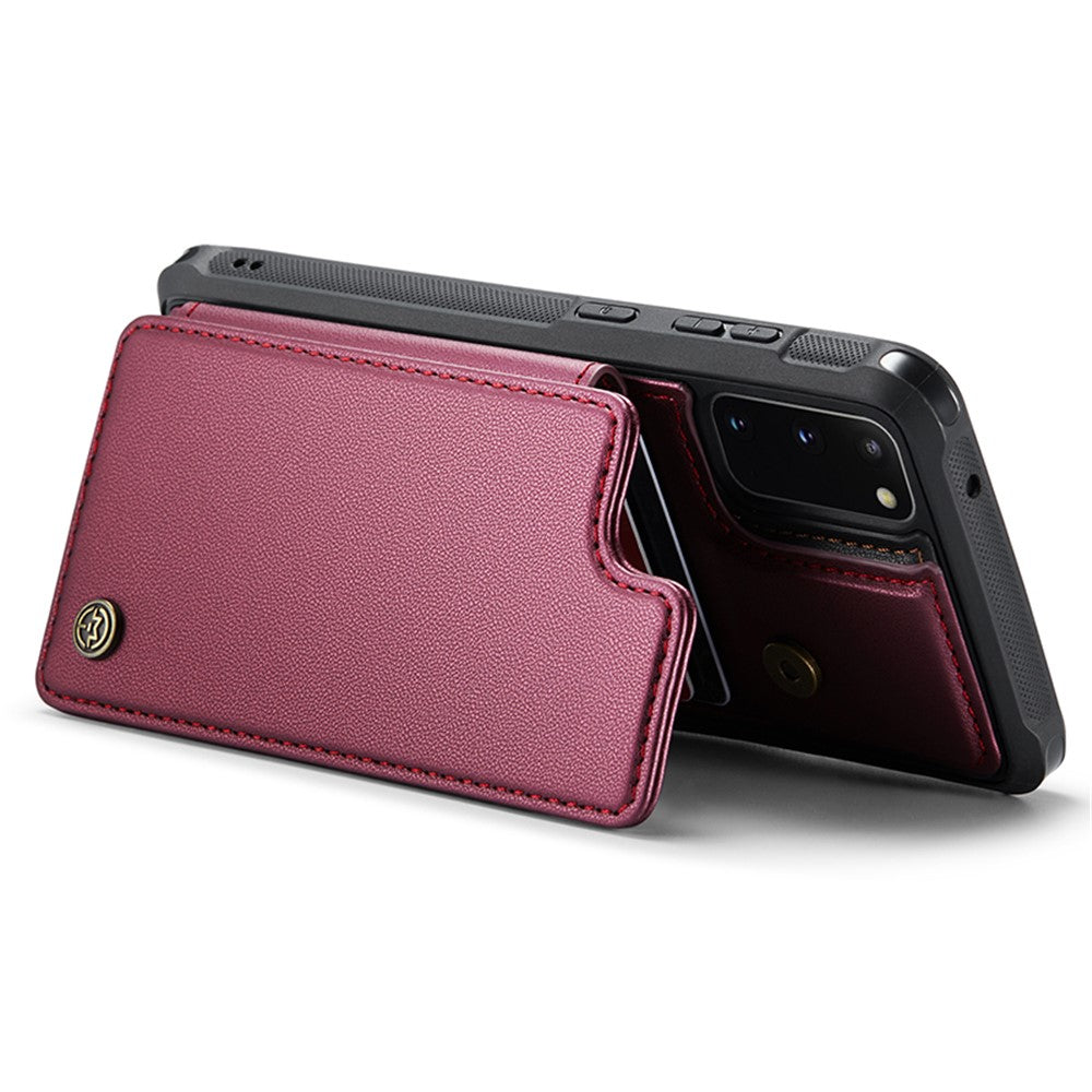 For Samsung Galaxy S20 4G / 5G Phone Case CASEME C22 Leather Back Cover with RFID Blocking Card Slots
