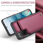 For Samsung Galaxy S20 4G / 5G Phone Case CASEME C22 Leather Back Cover with RFID Blocking Card Slots