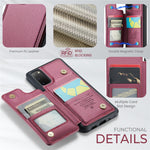 For Samsung Galaxy S20 4G / 5G Phone Case CASEME C22 Leather Back Cover with RFID Blocking Card Slots
