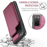For Samsung Galaxy S20 4G / 5G Phone Case CASEME C22 Leather Back Cover with RFID Blocking Card Slots