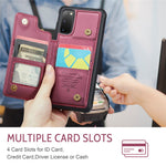 For Samsung Galaxy S20 4G / 5G Phone Case CASEME C22 Leather Back Cover with RFID Blocking Card Slots