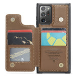 For Samsung Galaxy Note20 Ultra / Note20 Ultra 5G Phone Case CASEME C22 Leather Back Cover with RFID Blocking Card Slots