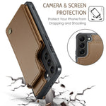 Til Samsung Galaxy S21 5G / 4G Telefoncover CASEME C22 Læder Bagcover med RFID Blokerende Kortpladser