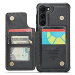 For Samsung Galaxy S22+ 5G Phone Case CASEME C22 Leather Back Cover with RFID Blocking Card Slots
