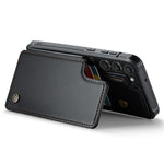 Samsung Galaxy S22+ 5G mobilskal CASEME C22 Läderbaksida med RFID-blockerande kortplatser