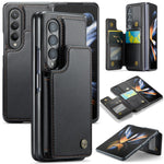 Til Samsung Galaxy Z Fold4 5G-telefoncover CASEME C22-læderbagcover med RFID-blokerende kortpladser