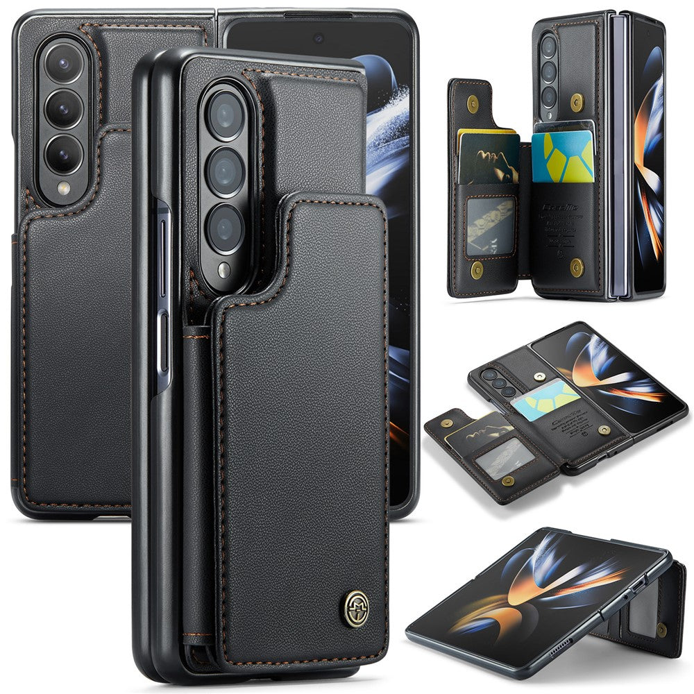 Til Samsung Galaxy Z Fold4 5G-telefoncover CASEME C22-læderbagcover med RFID-blokerende kortpladser