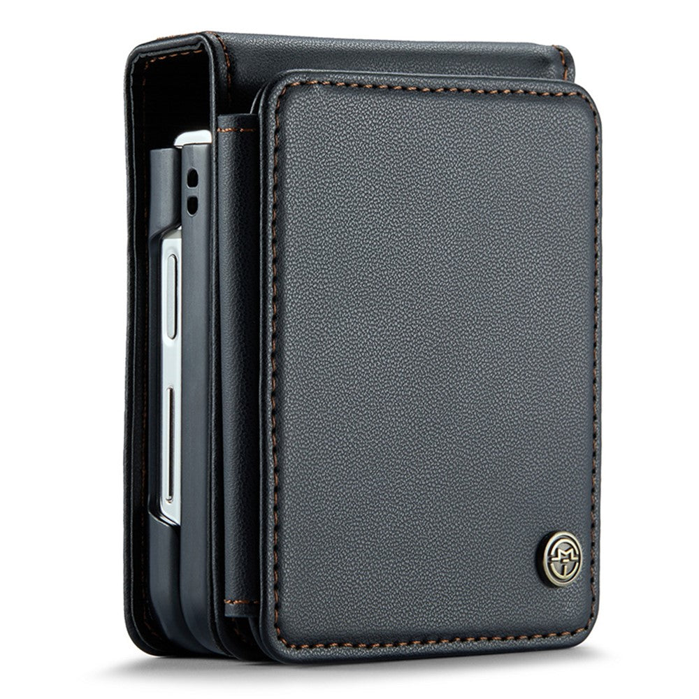 For Samsung Galaxy Z Flip5 5G Phone Case CASEME C22 Leather Back Cover with RFID Blocking Card Slots