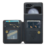 For Samsung Galaxy Z Flip5 5G Phone Case CASEME C22 Leather Back Cover with RFID Blocking Card Slots