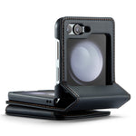 For Samsung Galaxy Z Flip5 5G Phone Case CASEME C22 Leather Back Cover with RFID Blocking Card Slots