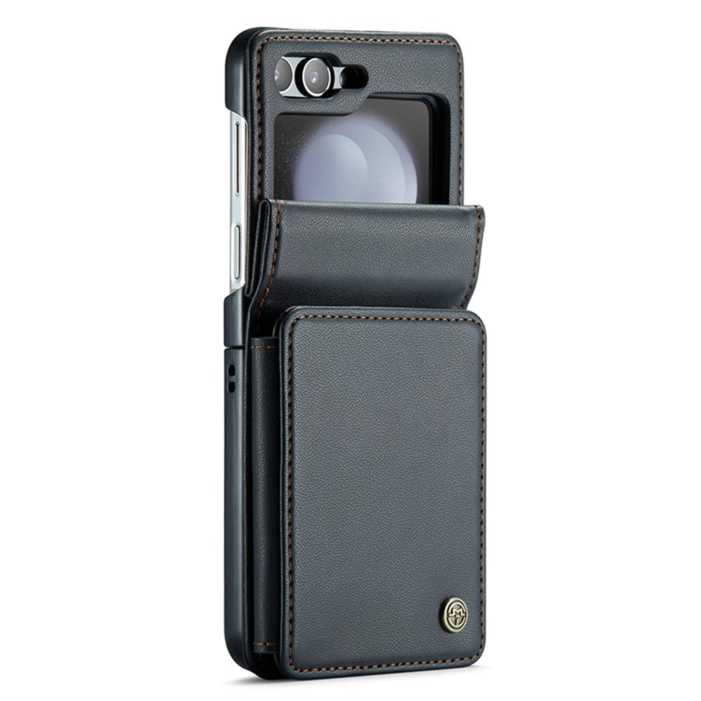 For Samsung Galaxy Z Flip5 5G Phone Case CASEME C22 Leather Back Cover with RFID Blocking Card Slots