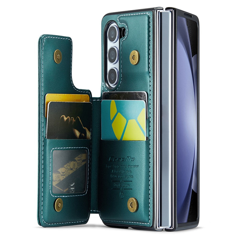 Til Samsung Galaxy Z Fold5 5G Telefoncover CASEME C22 Læder Bagcover med RFID Blokerende Kortpladser