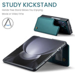 Til Samsung Galaxy Z Fold5 5G Telefoncover CASEME C22 Læder Bagcover med RFID Blokerende Kortpladser