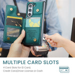 Til Samsung Galaxy Z Fold5 5G Telefoncover CASEME C22 Læder Bagcover med RFID Blokerende Kortpladser