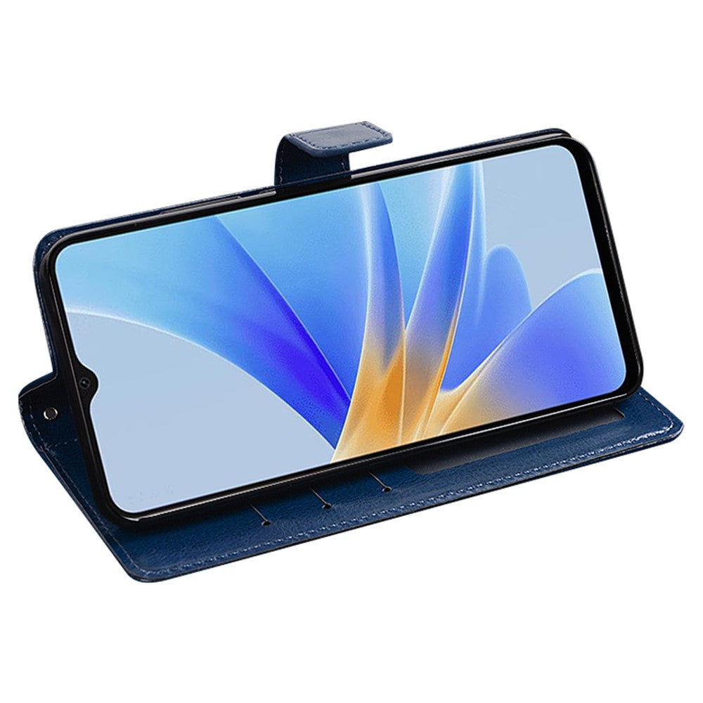 IDEWEI PU Leather Shell For Oppo A38 4G Case Slim-Fit Wallet Stand Cell Phone Cover