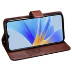 IDEWEI For Oppo A38 4G Case Crazy Horse Texture Flip Leather Wallet Phone Cover