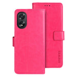 IDEWEI For Oppo A38 4G Case Crazy Horse Texture Flip Leather Wallet Phone Cover