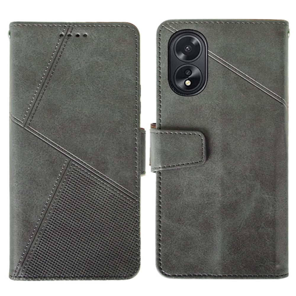 IDEWEI För Oppo A38 4G mobilskal Stötsäkert PU-läder + TPU Skyddsfodral