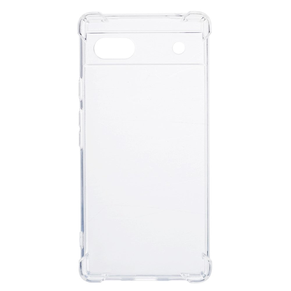 Til Google Pixel 6a Klar Cover Forstærket Fire Hjørner Telefon TPU Cover