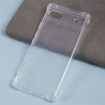 Til Google Pixel 6a Klar Cover Forstærket Fire Hjørner Telefon TPU Cover