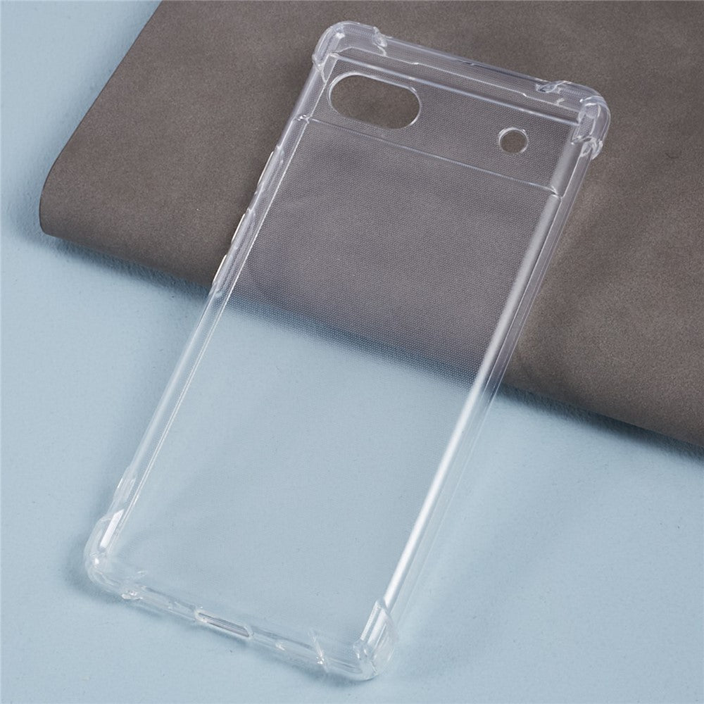 Til Google Pixel 6a Klar Cover Forstærket Fire Hjørner Telefon TPU Cover