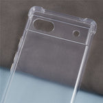 Til Google Pixel 6a Klar Cover Forstærket Fire Hjørner Telefon TPU Cover