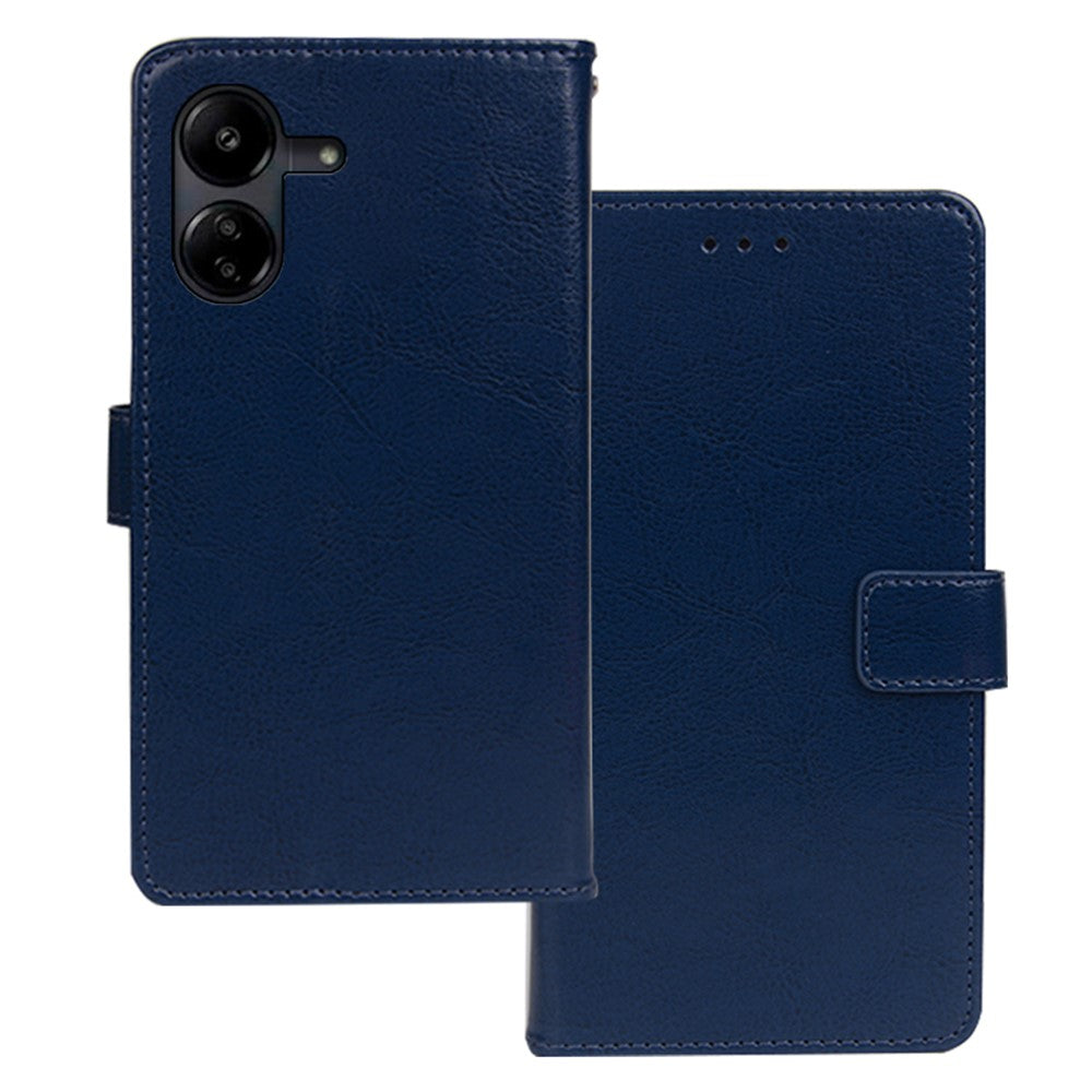 IDEWEI For Xiaomi Redmi 13C 4G / Poco C65 4G Case Mobile Phone Cover Wallet Stand PU Leather Phone Shell