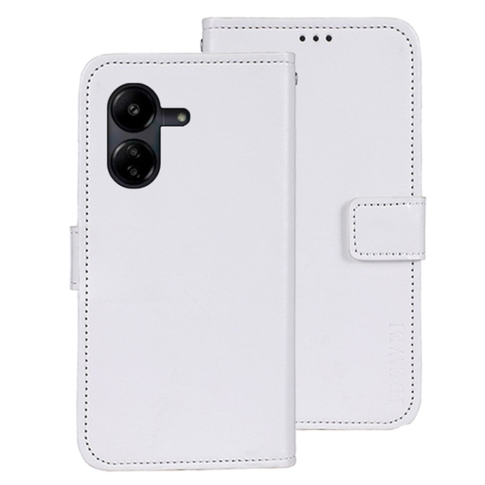 IDEWEI For Xiaomi Redmi 13C 4G / Poco C65 4G Case Leather Wallet Crazy Horse Texture Flip Phone Cover