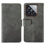 IDEWEI For Xiaomi 14 Pro Case Calf Texture Imprint Stand Wallet Cellphone Cover