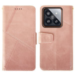 IDEWEI For Xiaomi 14 Pro Case Calf Texture Imprint Stand Wallet Cellphone Cover
