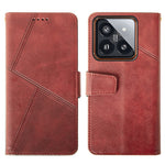 IDEWEI For Xiaomi 14 Pro Case Calf Texture Imprint Stand Wallet Cellphone Cover
