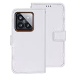 IDEWEI For Xiaomi 14 Pro Case Anti-Scratch Crazy Horse Texture Leather Wallet Phone Shell
