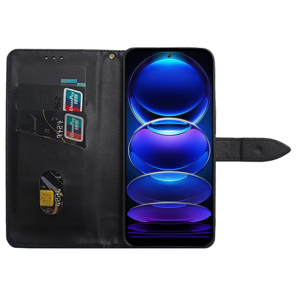 IDEWEI For Xiaomi 14 Phone Case PU Leather Magnetic Clasp Stand Phone Cover