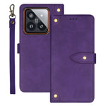 IDEWEI For Xiaomi 14 Phone Case PU Leather Magnetic Clasp Stand Phone Cover
