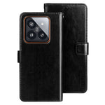 IDEWEI For Xiaomi 14 Case Shockproof Crazy Horse Texture Flip Leather Wallet Phone Cover