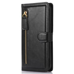 For Samsung Galaxy S24 Case Zipper Pocket PU Leather Viewing Stand Phone Cover