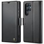 CASEME 023 Til Samsung Galaxy S24 Ultra Lædercover RFID Blockerende 3 Kortlomme Mobilcover