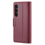 Läderfodral för Samsung Galaxy S24+ CASEME 023 RFID-blockerande mobilskal med 3 kortplatser