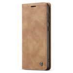 CASEME 013 Series For Samsung Galaxy S24+ Case PU Leather Wallet Mobile Phone Protector