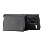 For Xiaomi Redmi Note 13 Pro+ 5G Case Kickstand Leather Coated TPU Phone Cover with Card Holder
