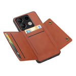 For Xiaomi Redmi Note 13 5G Case PU Leather + TPU Anti-Fall Phone Cover with Card Holder