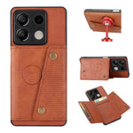 For Xiaomi Redmi Note 13 5G Case PU Leather + TPU Anti-Fall Phone Cover with Card Holder