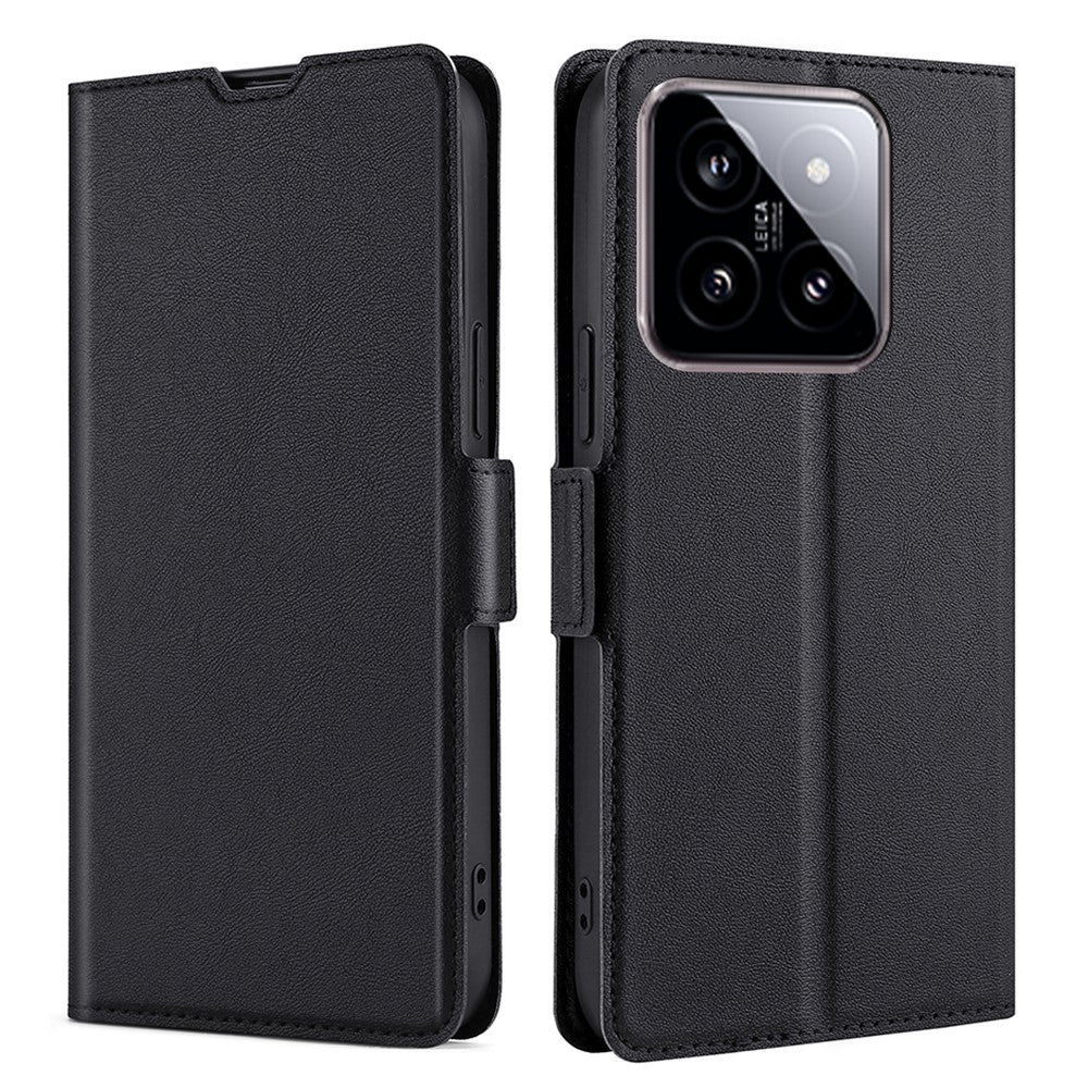 For Xiaomi 14 Case Card Holder Side Magnetic Clasp Leather Cover