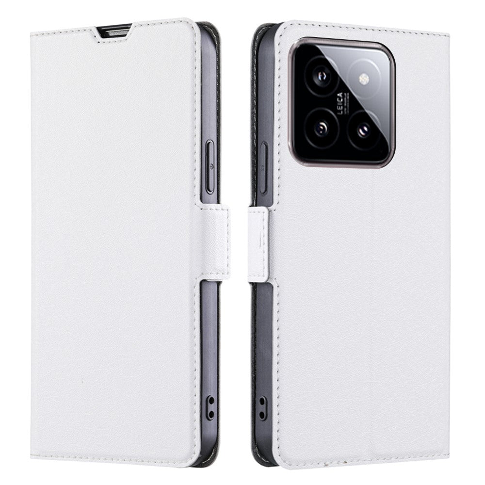 For Xiaomi 14 Case Card Holder Side Magnetic Clasp Leather Cover