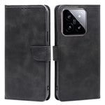 For Xiaomi 14 Case Magnetic Clasp Anti-Scratch Calf Texture PU Leather Phone Cover