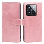 For Xiaomi 14 Pro Case Magnetic Clasp Phone Shell PU Leather Calf Texture Phone Cover