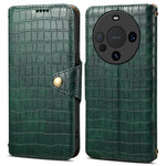 For Huawei Mate 60 Case Crocodile Texture Phone Cover with Wallet Stand