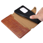Samsung Galaxy A33 5G-skal med krokodilstruktur och plånboksfodral