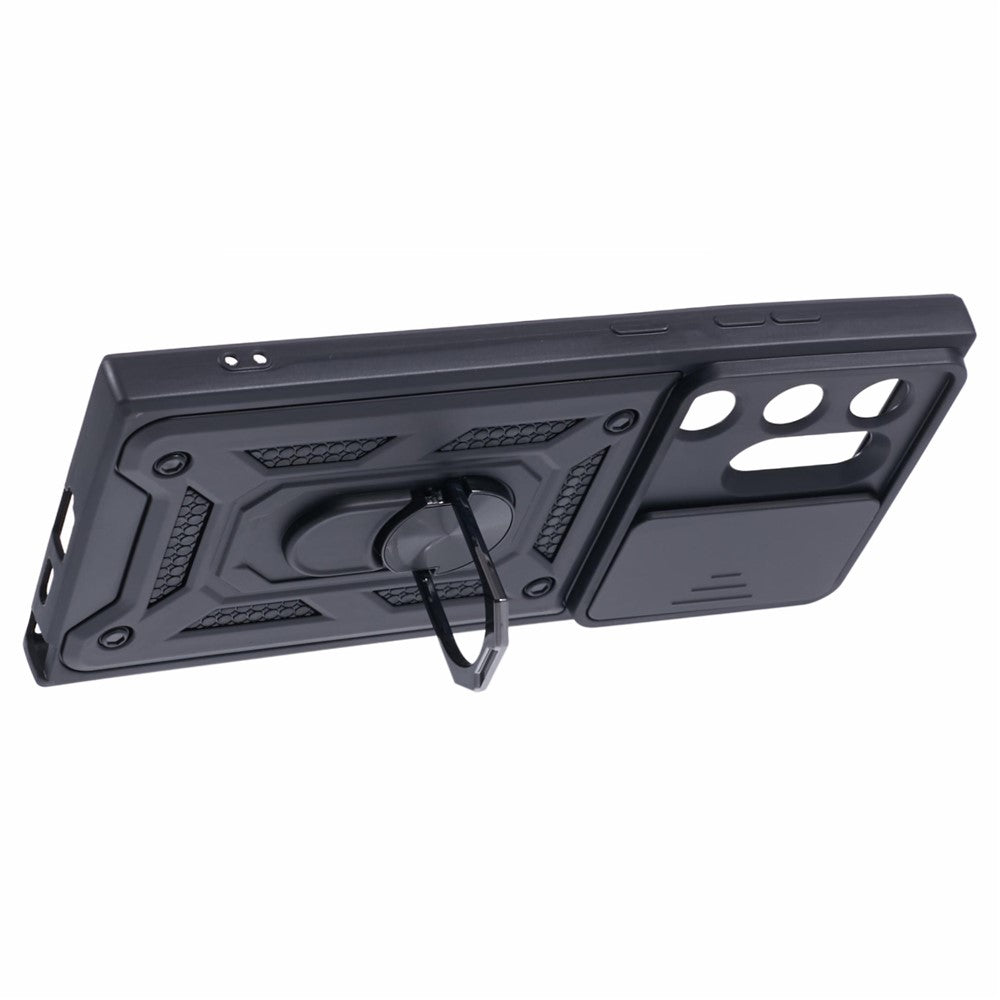 For Samsung Galaxy S24 Ultra Case Kickstand Phone Cover with Slide Lens Protection